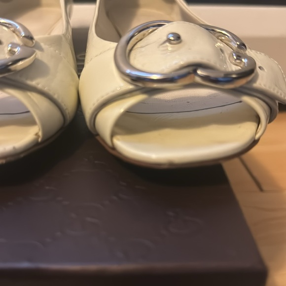 Salandia Ivory Patent Leather Flats - Picture 10 of 11